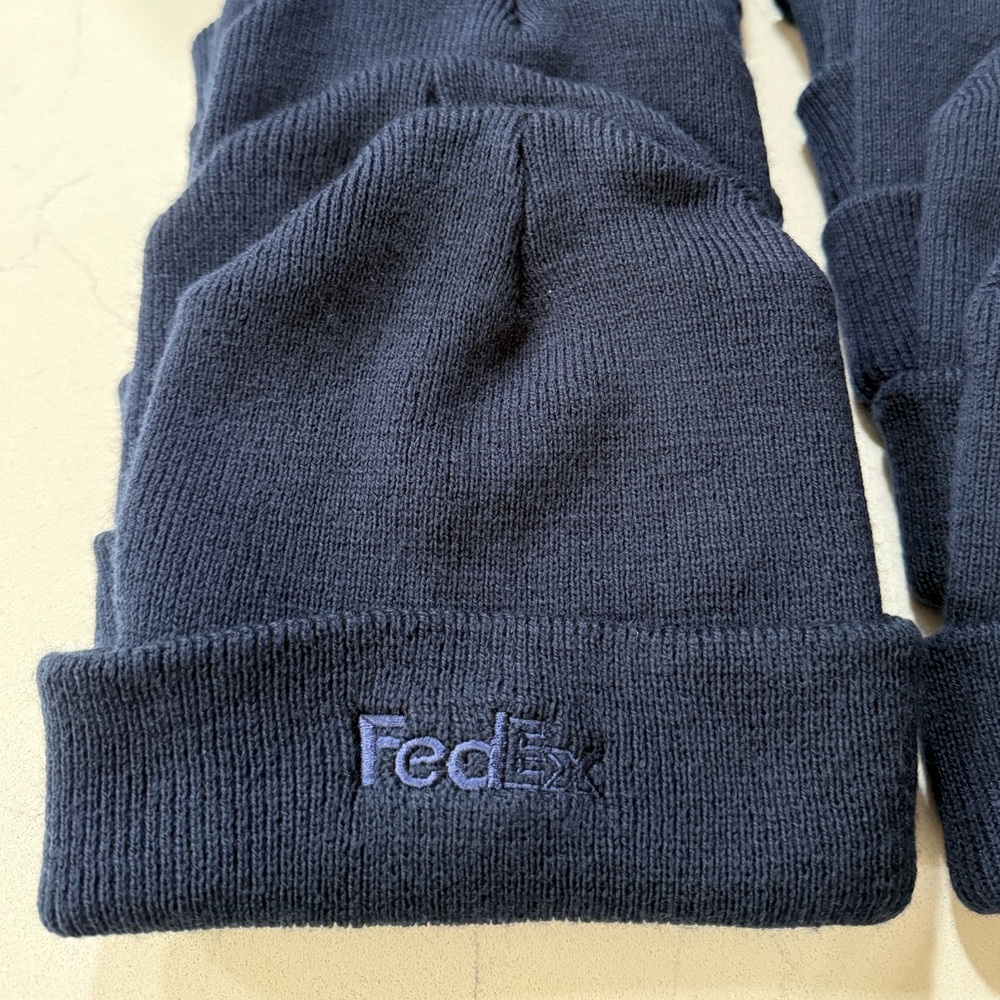 FedEx Navy Blue Knit Beanie Winter One Size
